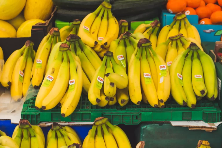 Bananas maturadas na câmara fria para bananas